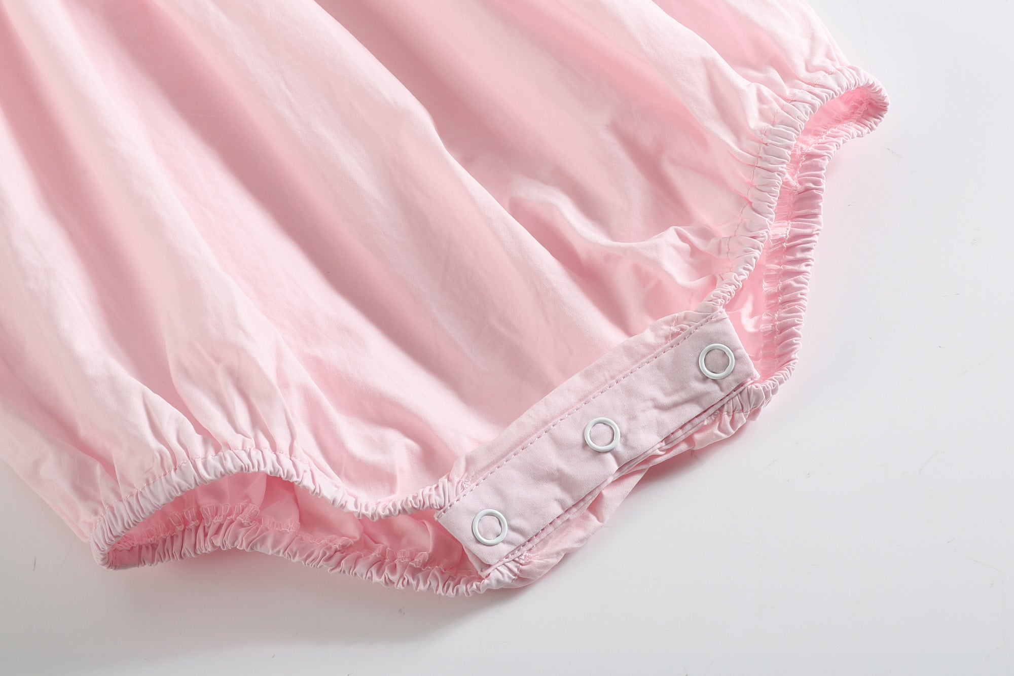 Light Pink Daisy Smocked Ruffle Romper