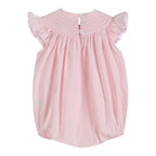 Light Pink Daisy Smocked Ruffle Romper