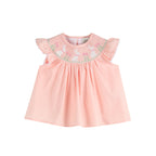 Light Pink Bunny Smocked Top and Bloomer Set