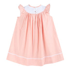 Light Pink Bunny Smocked Bishop Dress