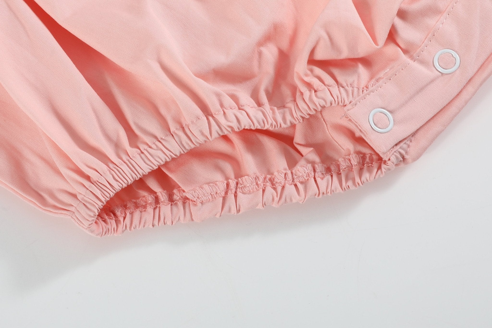 Light Pink Easter Smocked Flutter Romper