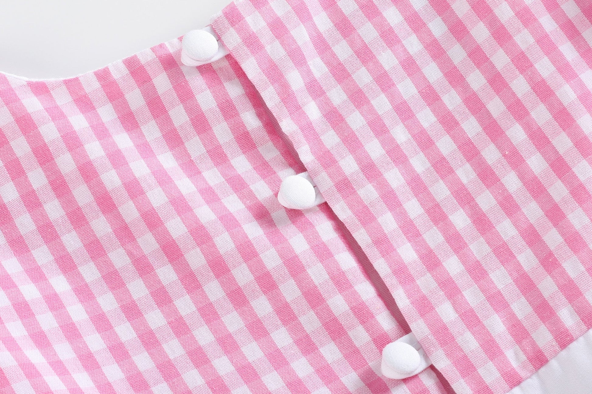 Light Pink Gingham A - Line Dress - Blissfully Lavender BoutiqueLil Cactus