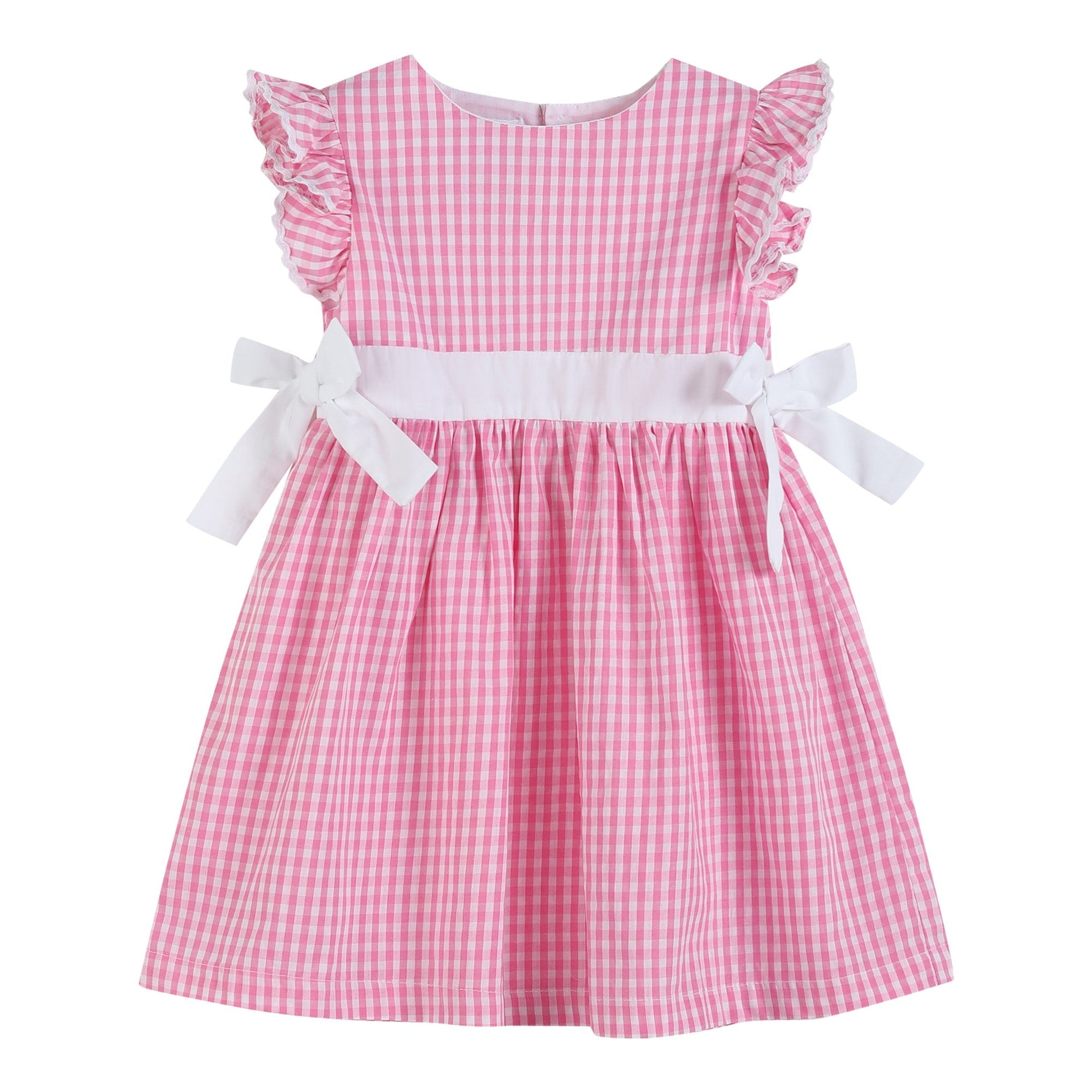 Light Pink Gingham A - Line Dress - Blissfully Lavender BoutiqueLil Cactus