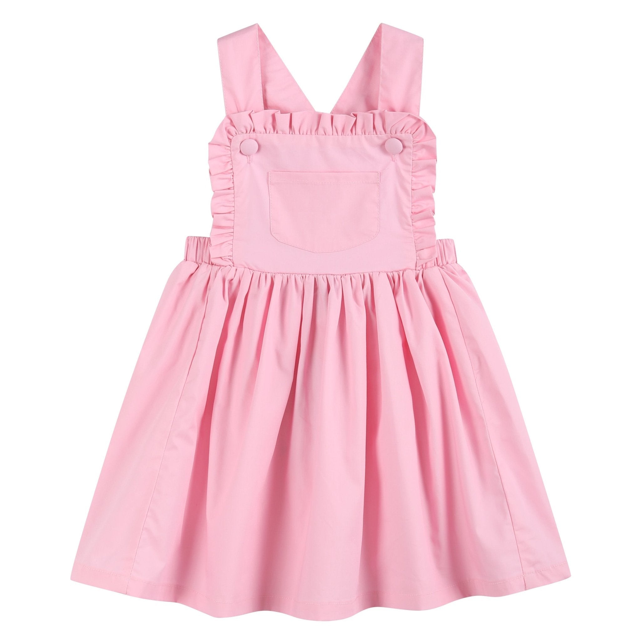 Light Pink Ruffle Jumper Dress