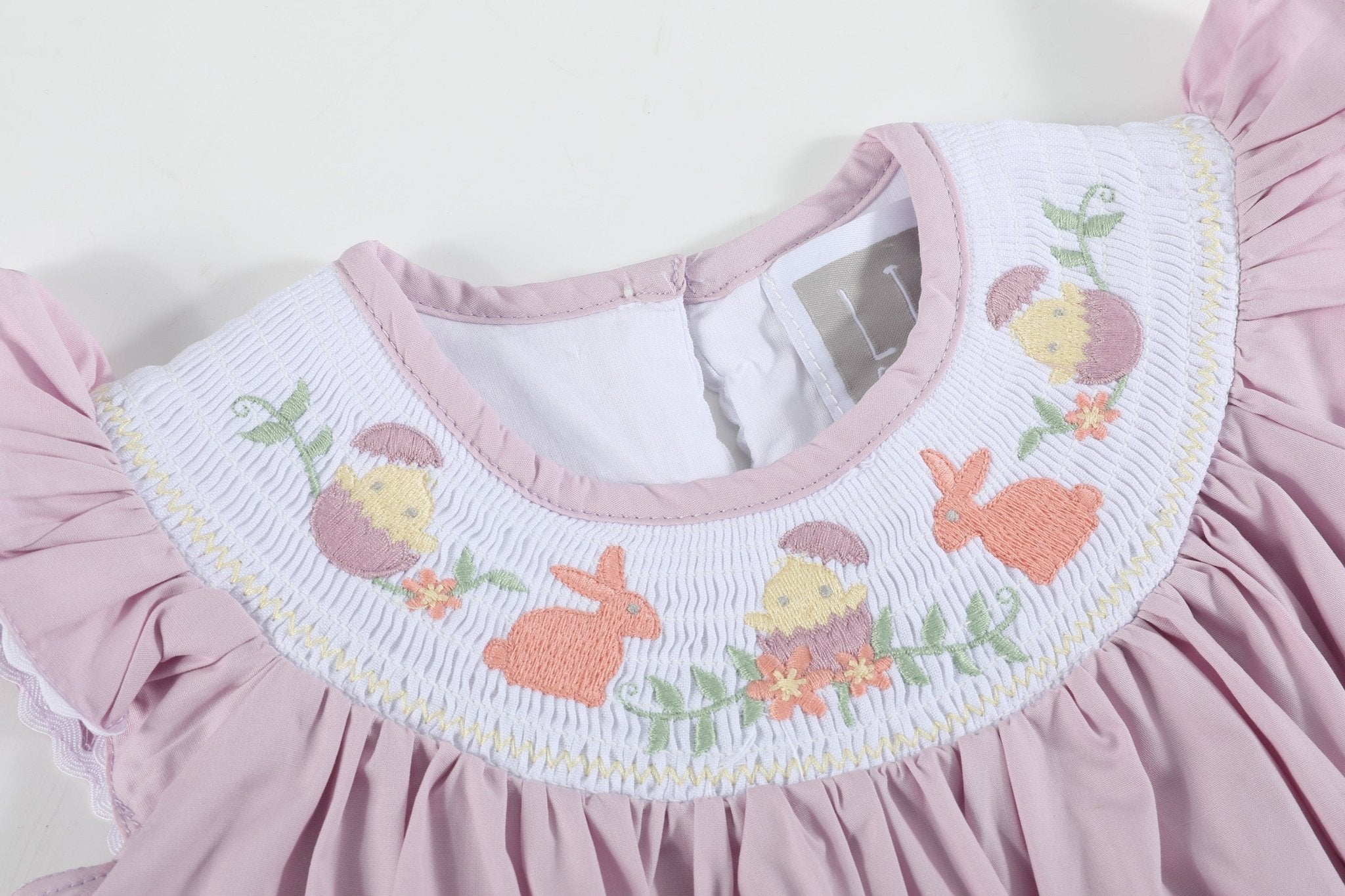 Light Purple Easter Smocked Bishop Dress