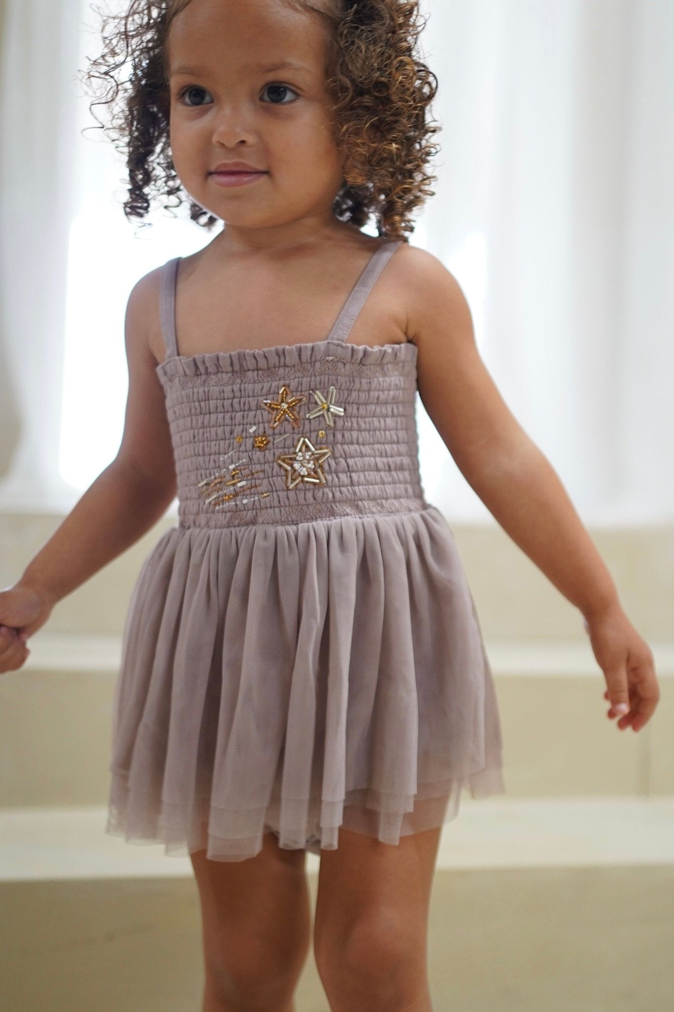 Lilac Organic Muslin Tutu Romper - Blissfully Lavender BoutiqueLe Petit Lapin