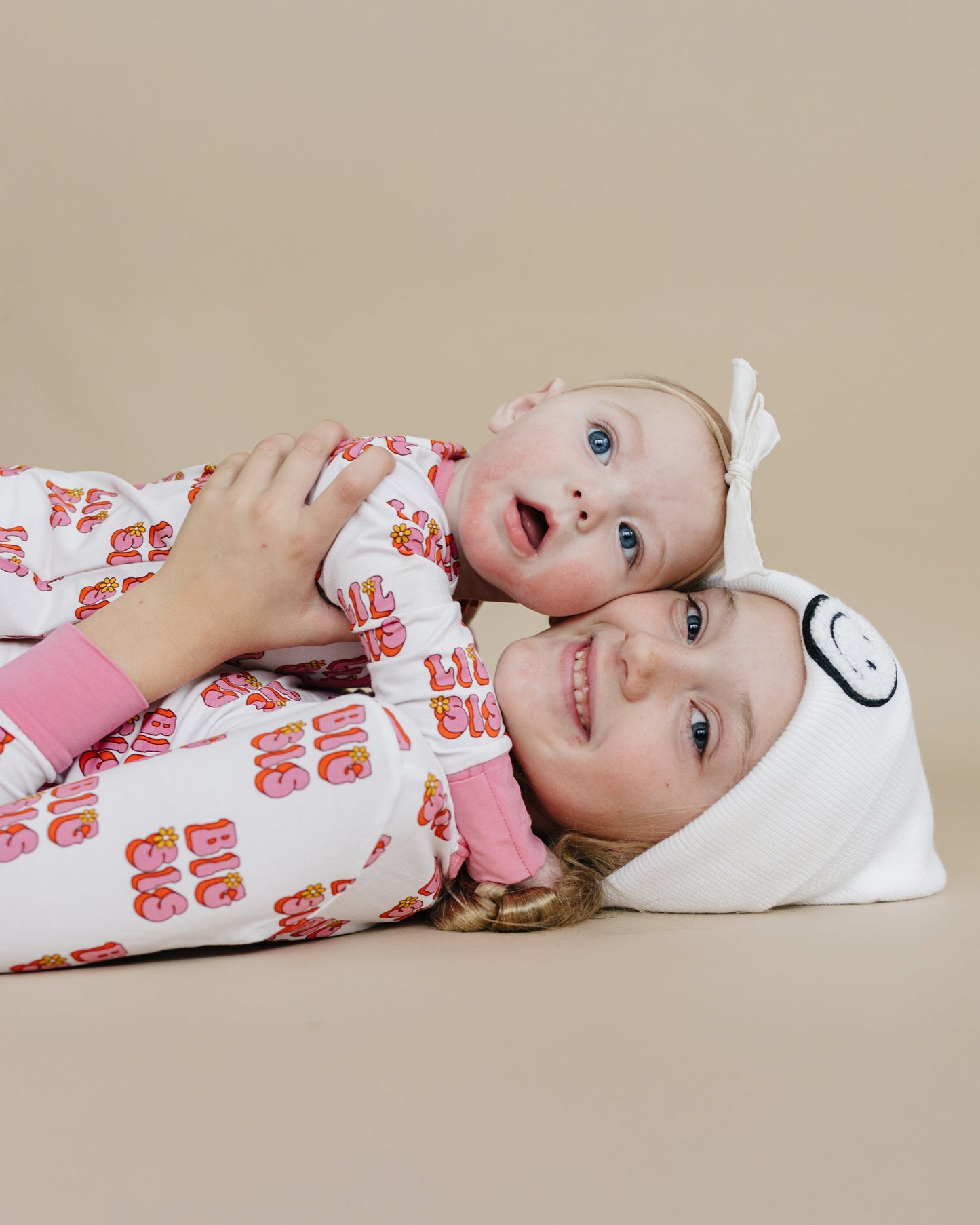 Baby Girl Lil Sis Bamboo Zip Pajama Romper