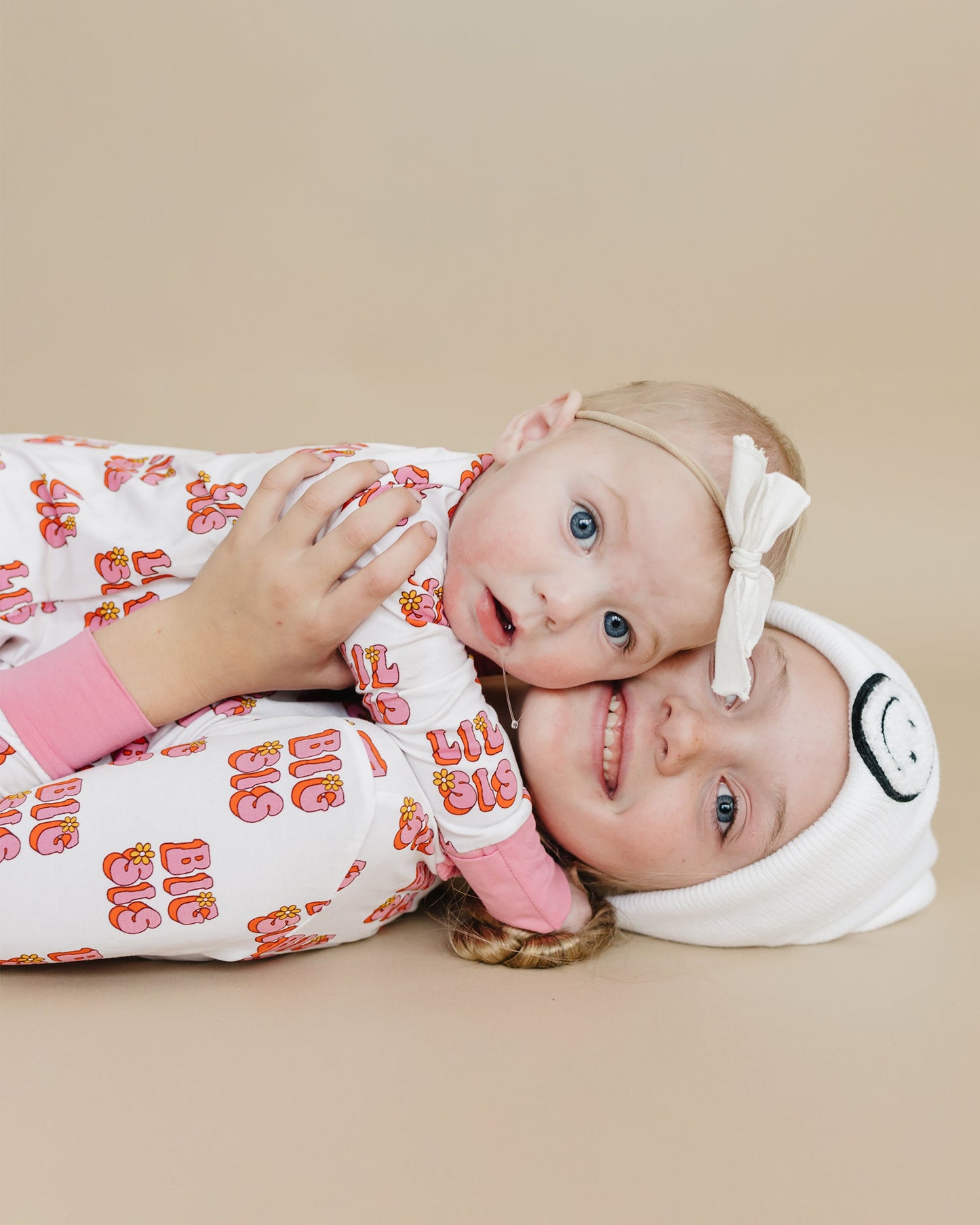 Baby Girl Lil Sis Bamboo Zip Pajama Romper