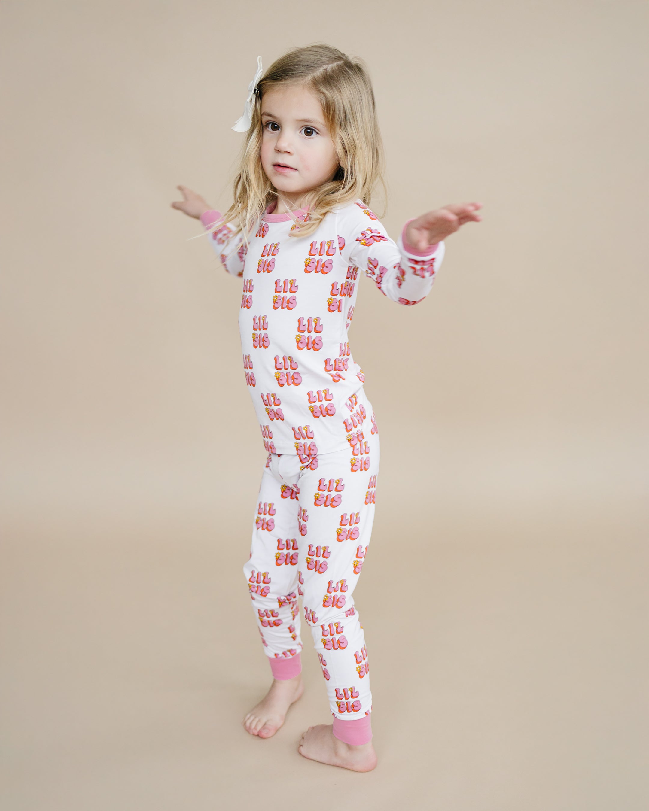 Lil SIS Bamboo Two Piece Pajama Set