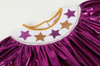 Louisiana Purple & Gold Star Bishop Dress