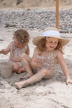 Little Genevieve One Piece Swimsuit in Floral Tile - Blissfully Lavender BoutiqueHermoza