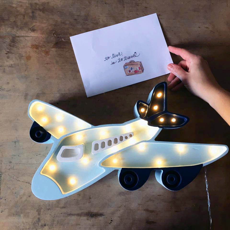 Little Lights Airplane Lamp - Blissfully Lavender BoutiqueLittle Lights US