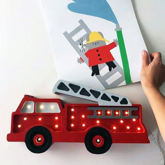 Little Lights Fire Truck Lamp - Blissfully Lavender BoutiqueLittle Lights US