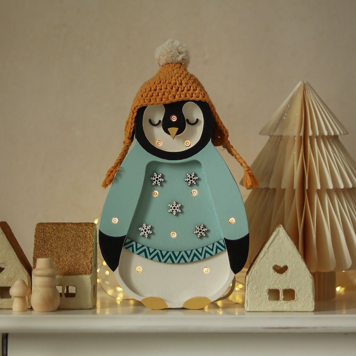 Little Lights Mini Holiday Penguin Lamp ~ Limited Edition - Blissfully Lavender BoutiqueLittle Lights US