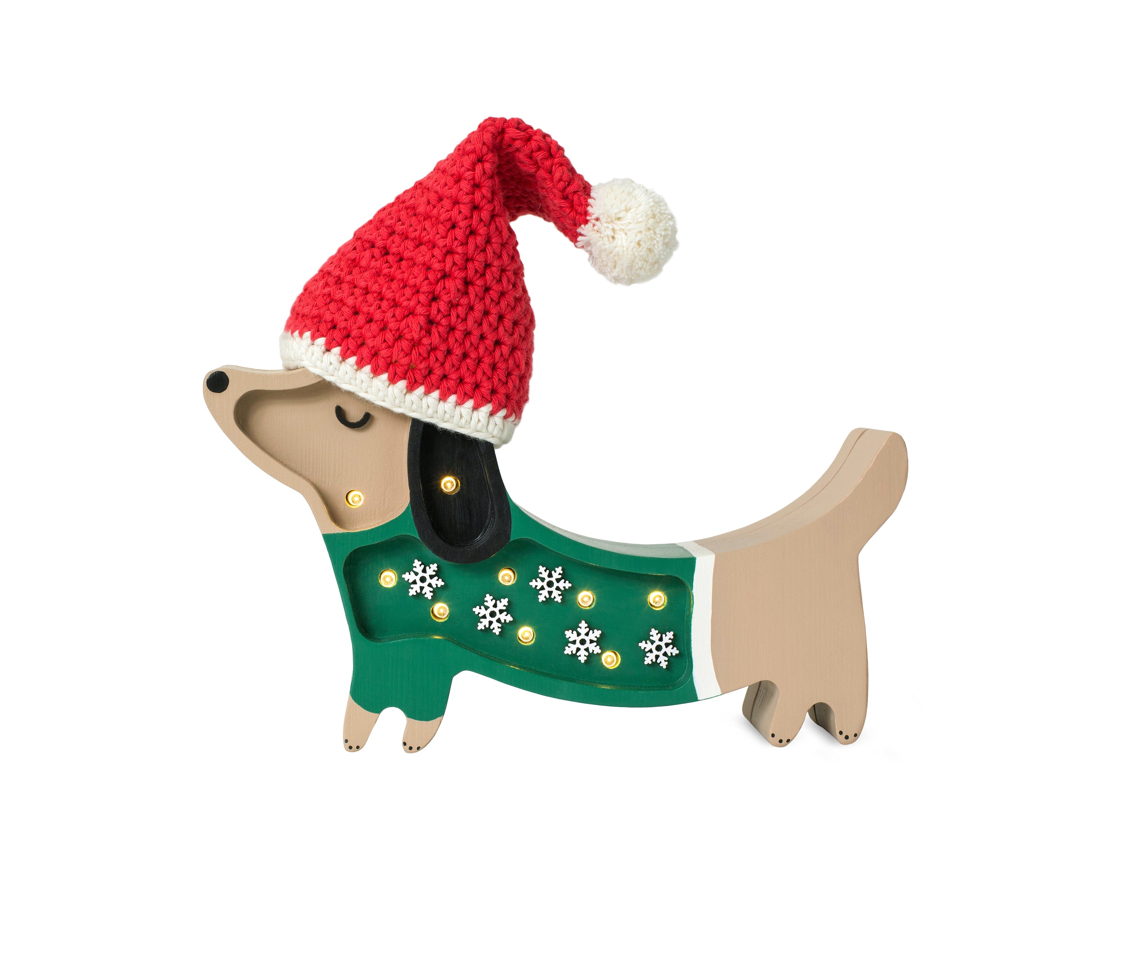 Little Lights Mini Holiday Puppy Lamp (Limited Edition)