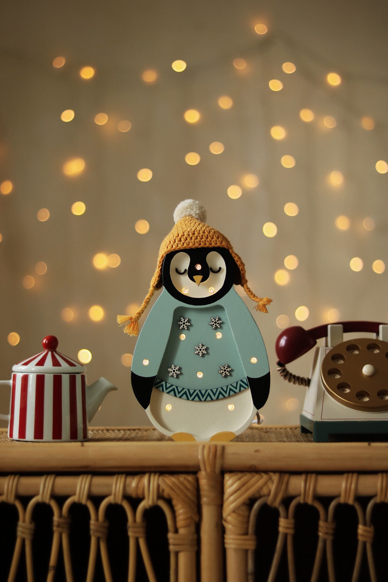 Little Lights Mini Holiday Penguin Lamp ~ Limited Edition