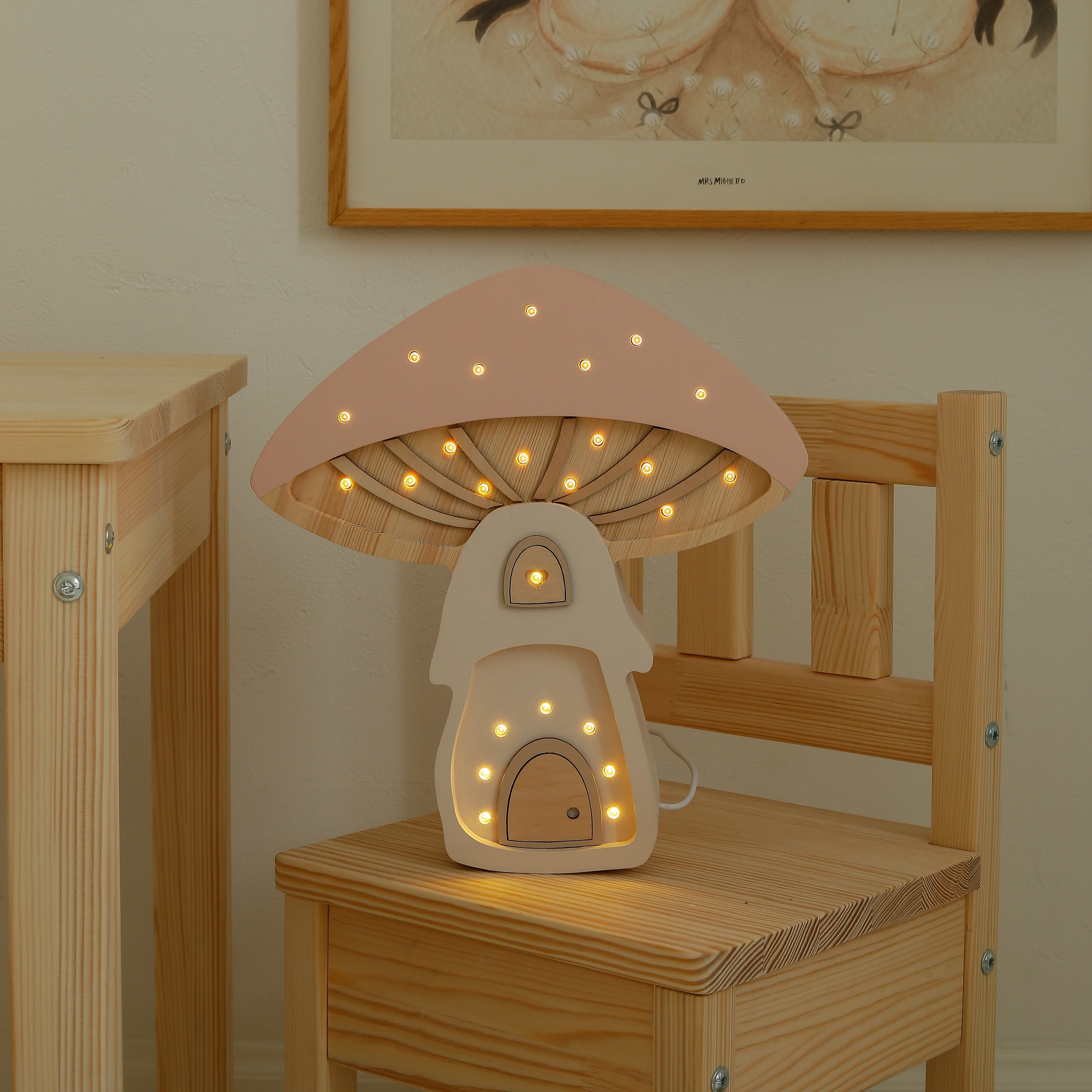 Little Lights Mushroom House Lamp