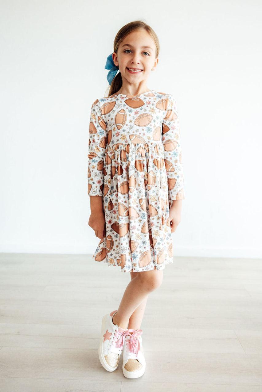 Long Sleeve Pocket Twirl Dress - Blissfully Lavender BoutiqueMila & Rose ®