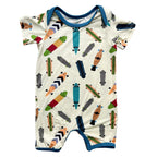 Longboard Short Sleeve Shortall - Blissfully Lavender BoutiqueBestaroo