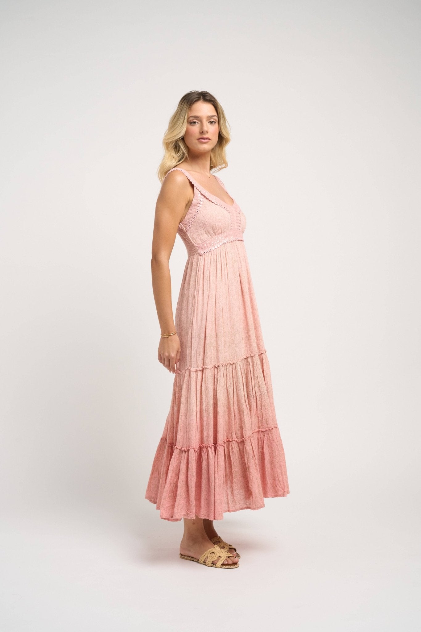 Lotus Dress Pink - Blissfully Lavender BoutiqueGuadalupe Design
