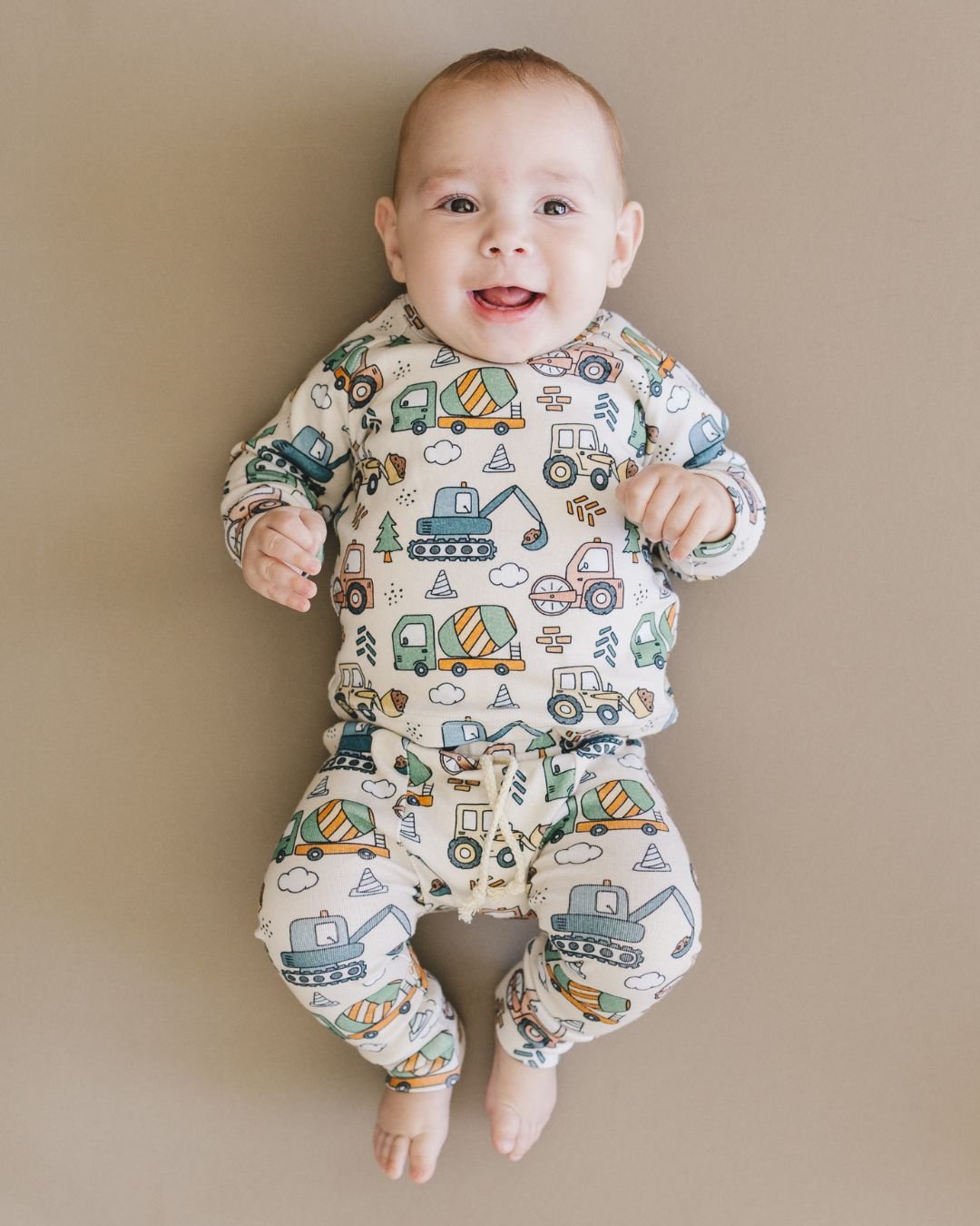 Boys Lounge Set | Construction Trucks
