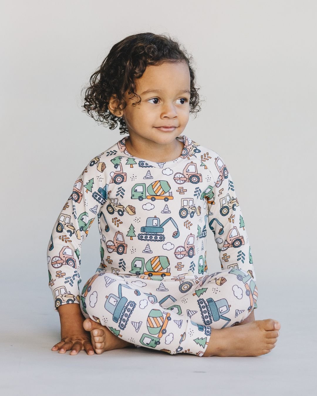 Boys Lounge Set | Construction Trucks