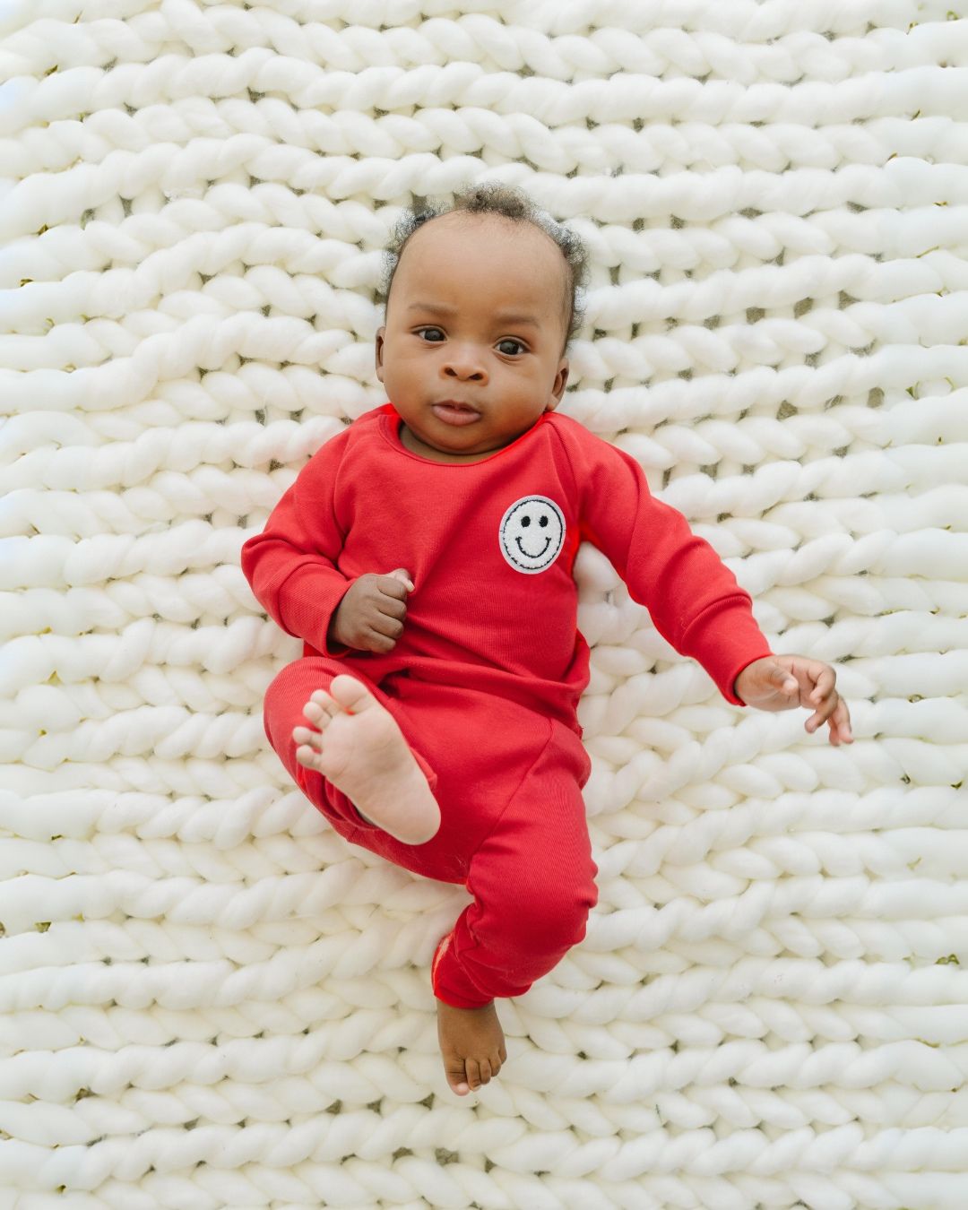 Smiley Red Lounge Two Piece Set