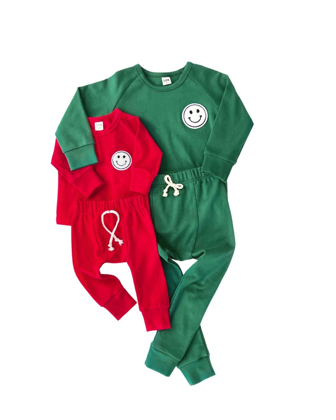 Smiley Red Lounge Two Piece Set