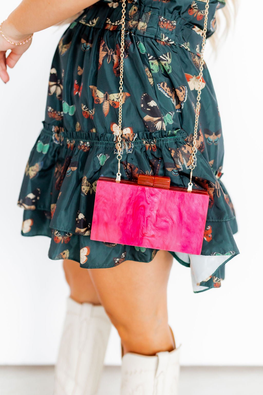 Lucy Clutch - Hot Pink