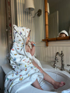 Madame Butterfly Hooded Bath Towel - Blissfully Lavender BoutiqueTimo & Violet