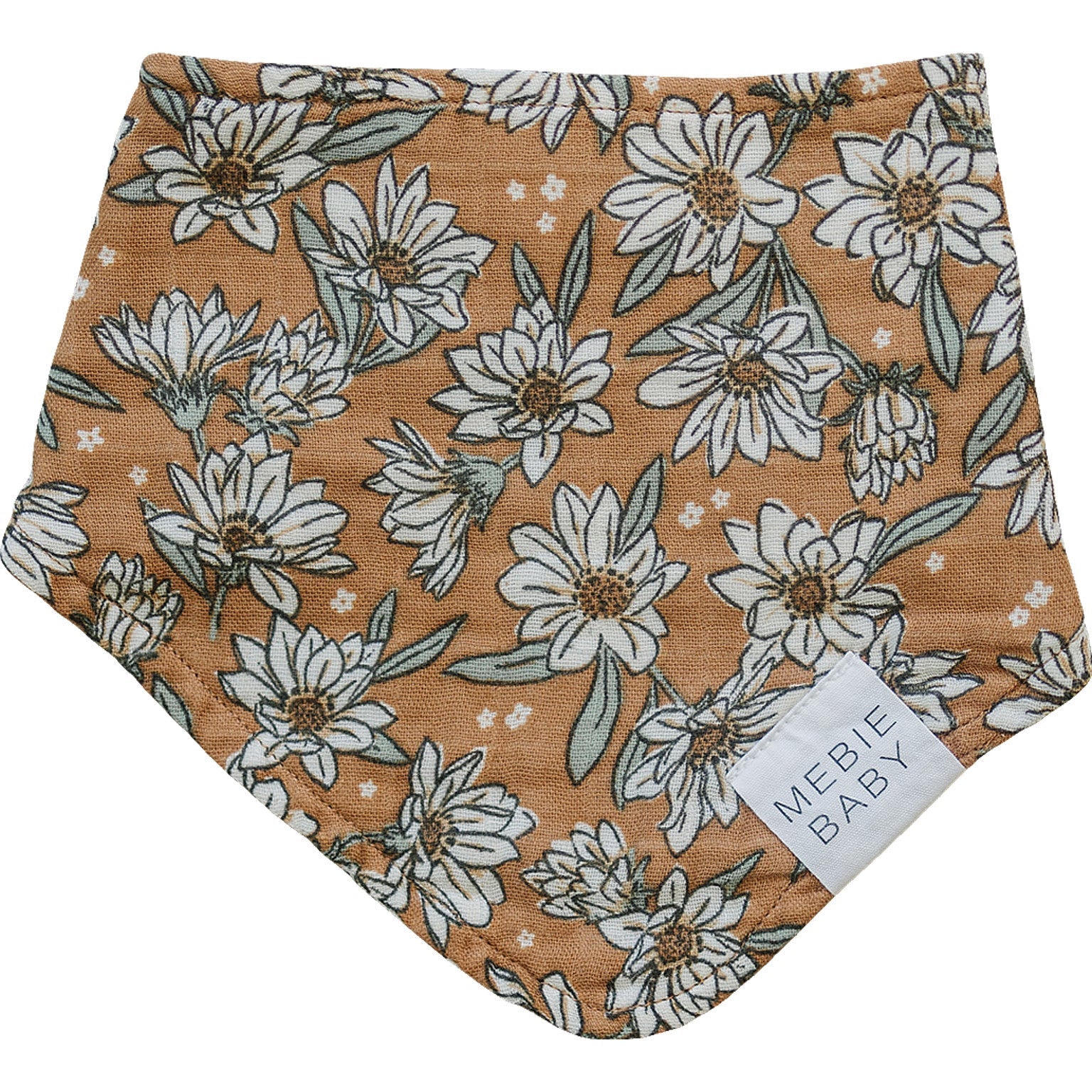 Magnolia Muslin Baby Bib – Bandana Style - Blissfully Lavender BoutiqueMebie Baby