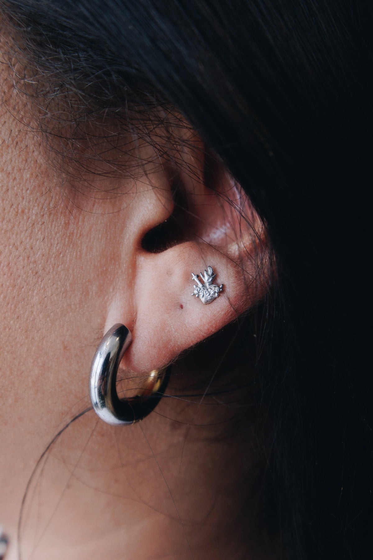 Immaculate Heart of Mary Stud Earrings | A Reminder of Our Lady’s Love