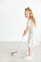 Birdies & Bows Short Sleeve Polo Dress