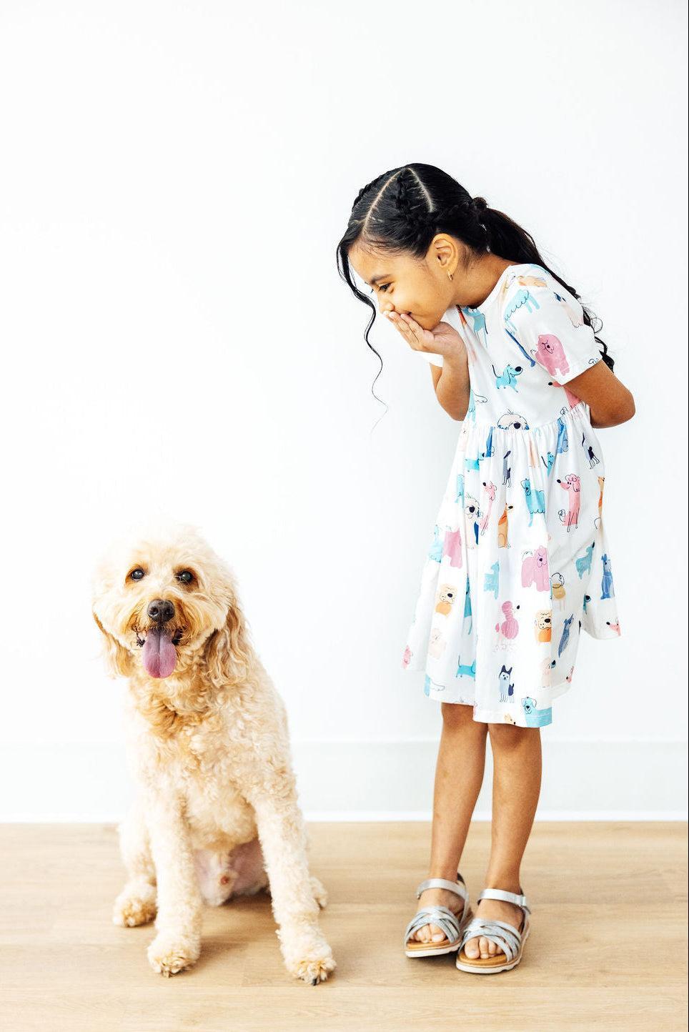 Short Sleeve Pocket Twirl Dress