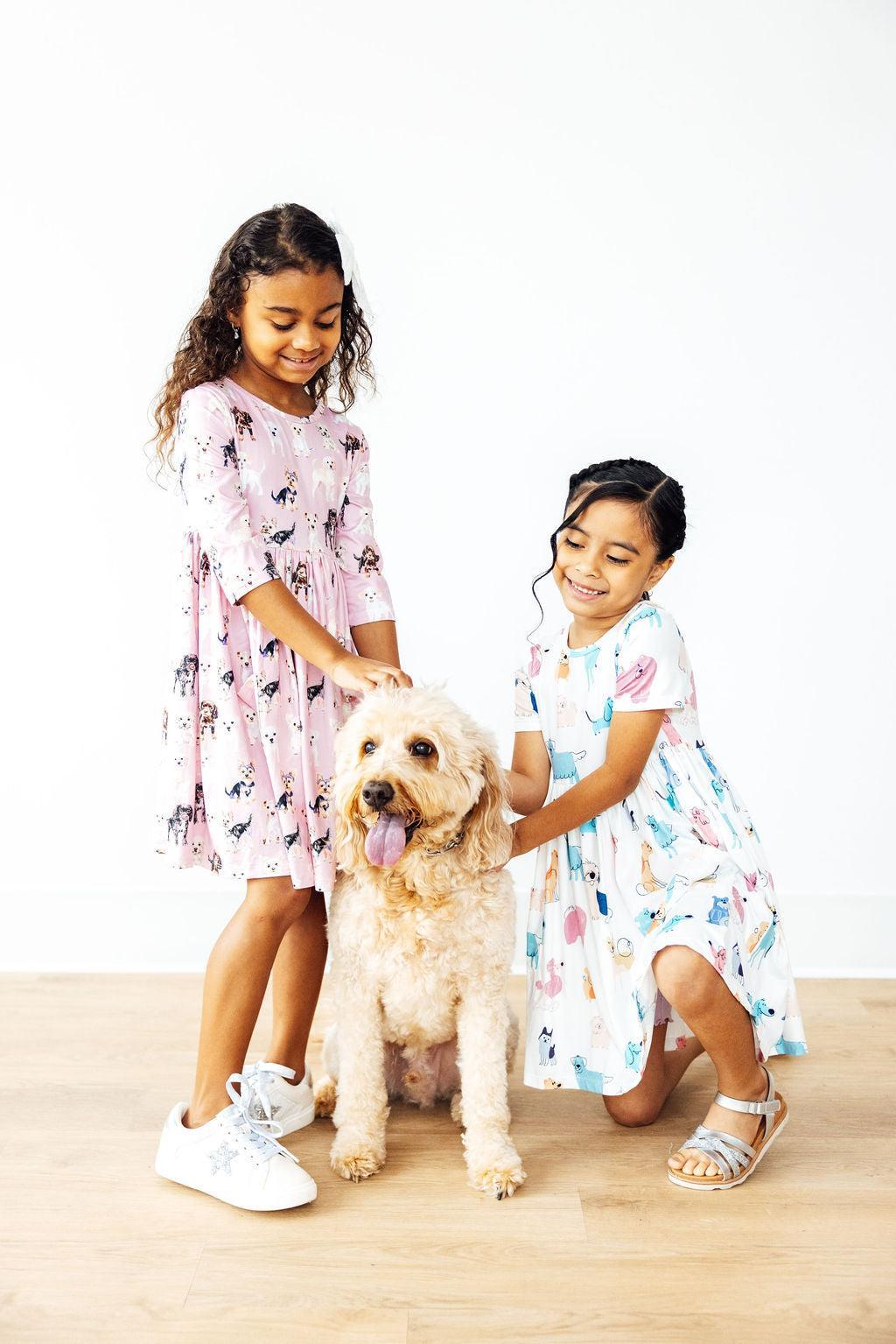 Short Sleeve Pocket Twirl Dress