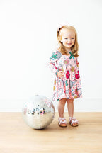 Long Sleeve Pocket Twirl Dress