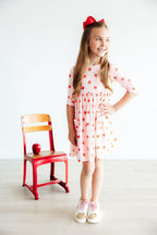3/4 Sleeve Pocket Twirl Dress