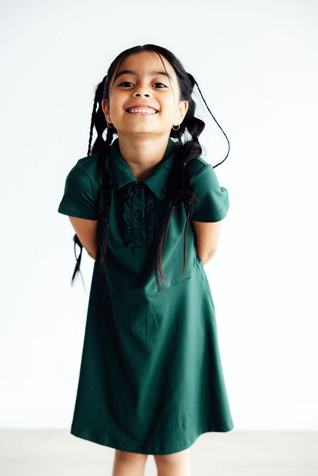 Spruce Short Sleeve Polo Dress