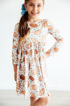 Long Sleeve Pocket Twirl Dress