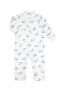 Mini Voyages Long Sleeve Pima Cotton Romper - Blissfully Lavender BoutiqueNella Pima