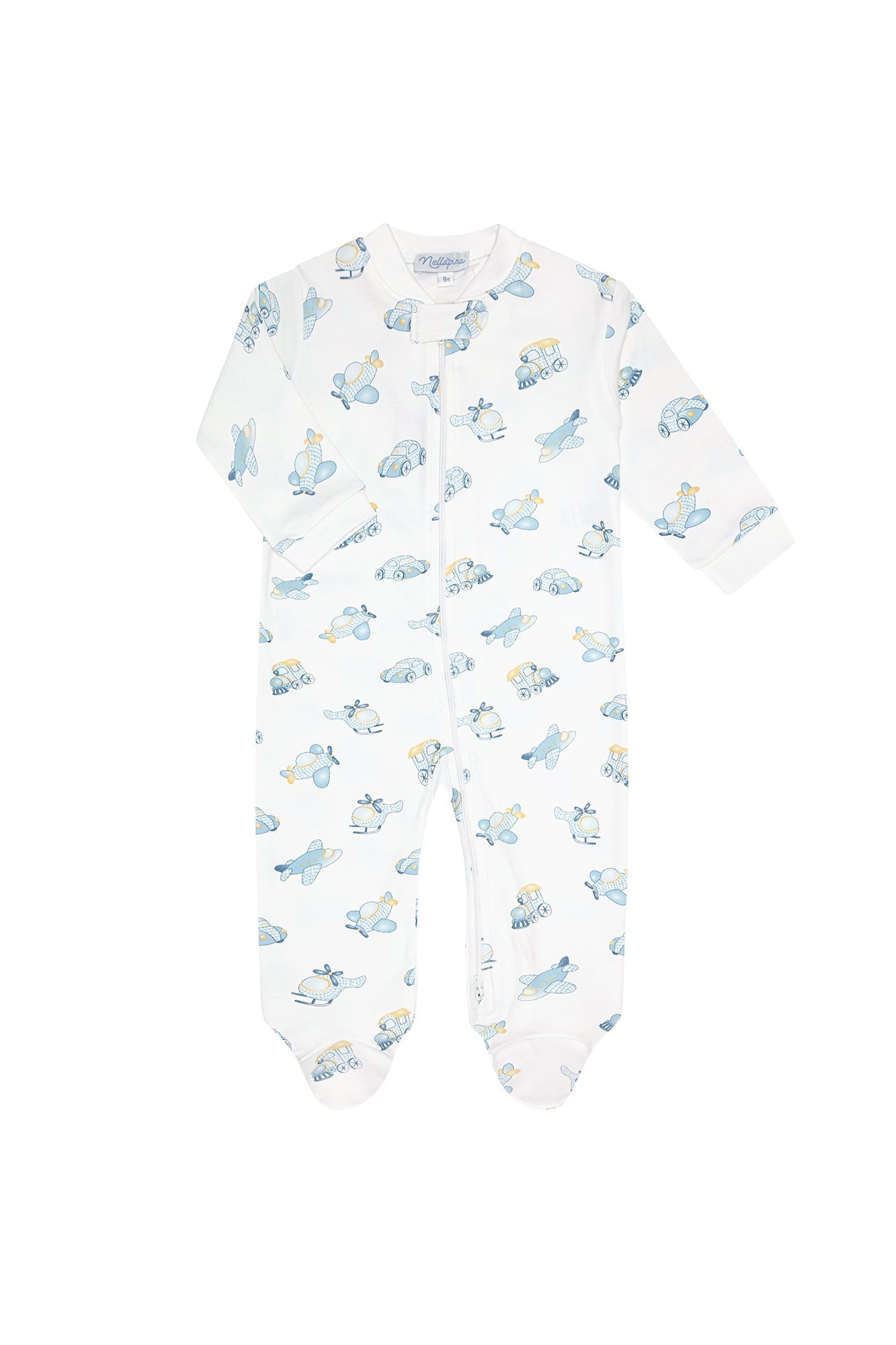 Mini Voyages Zipper Footie - Blissfully Lavender BoutiqueNella Pima