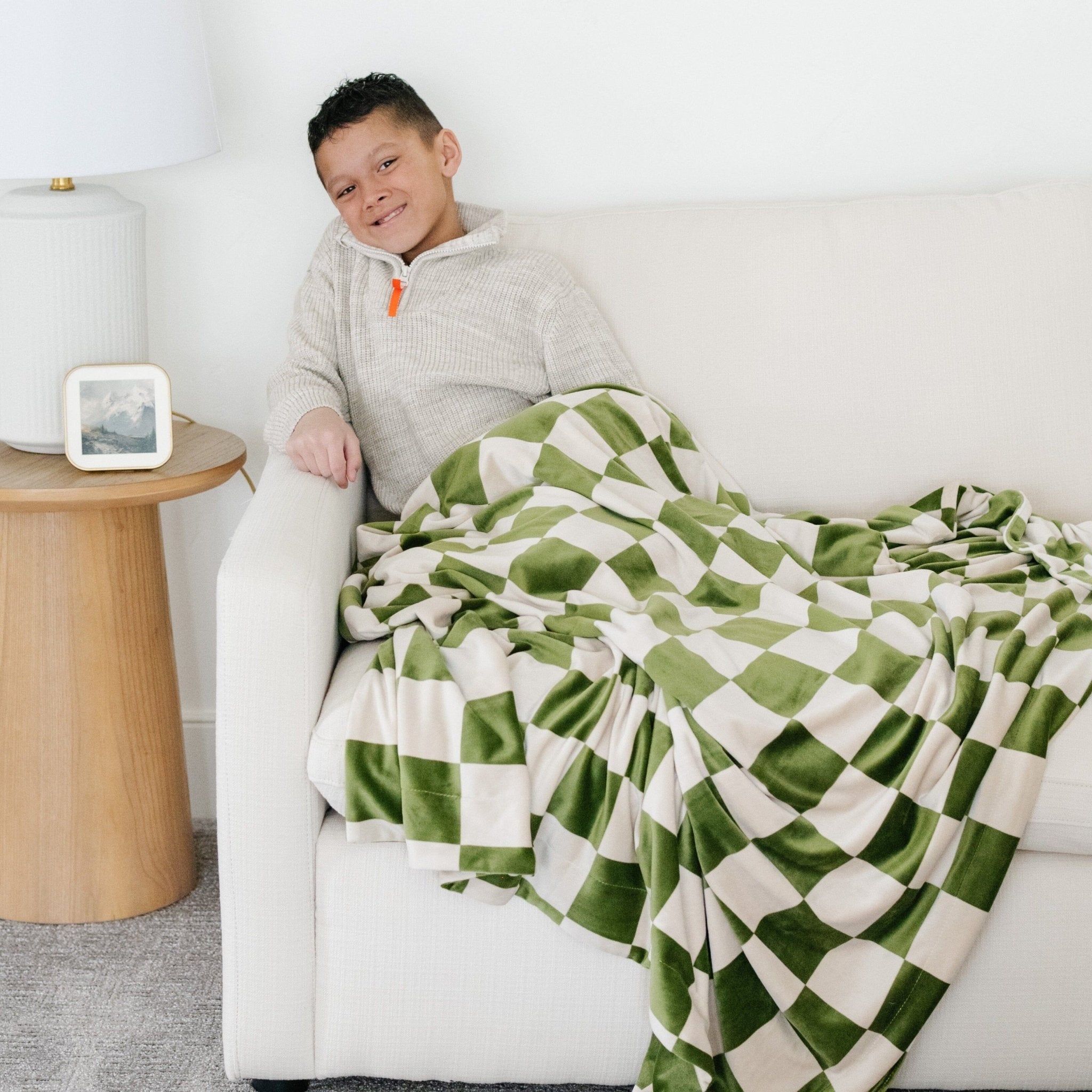 Minky Stretch XL Throw Blanket - Blissfully Lavender BoutiqueSaranoni