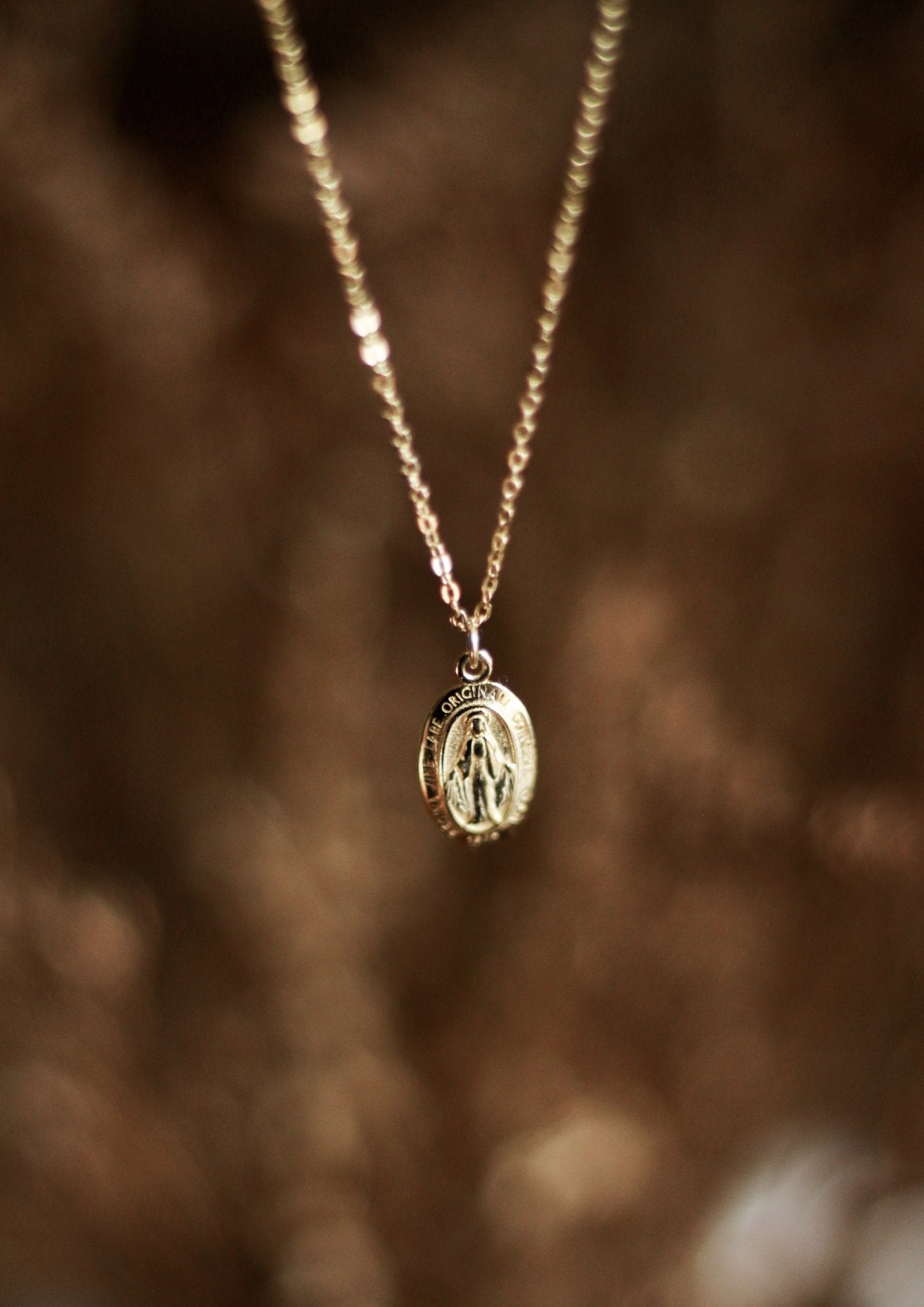 Miraculous Medal Necklace // Gold - Blissfully Lavender BoutiqueBlessed Is She