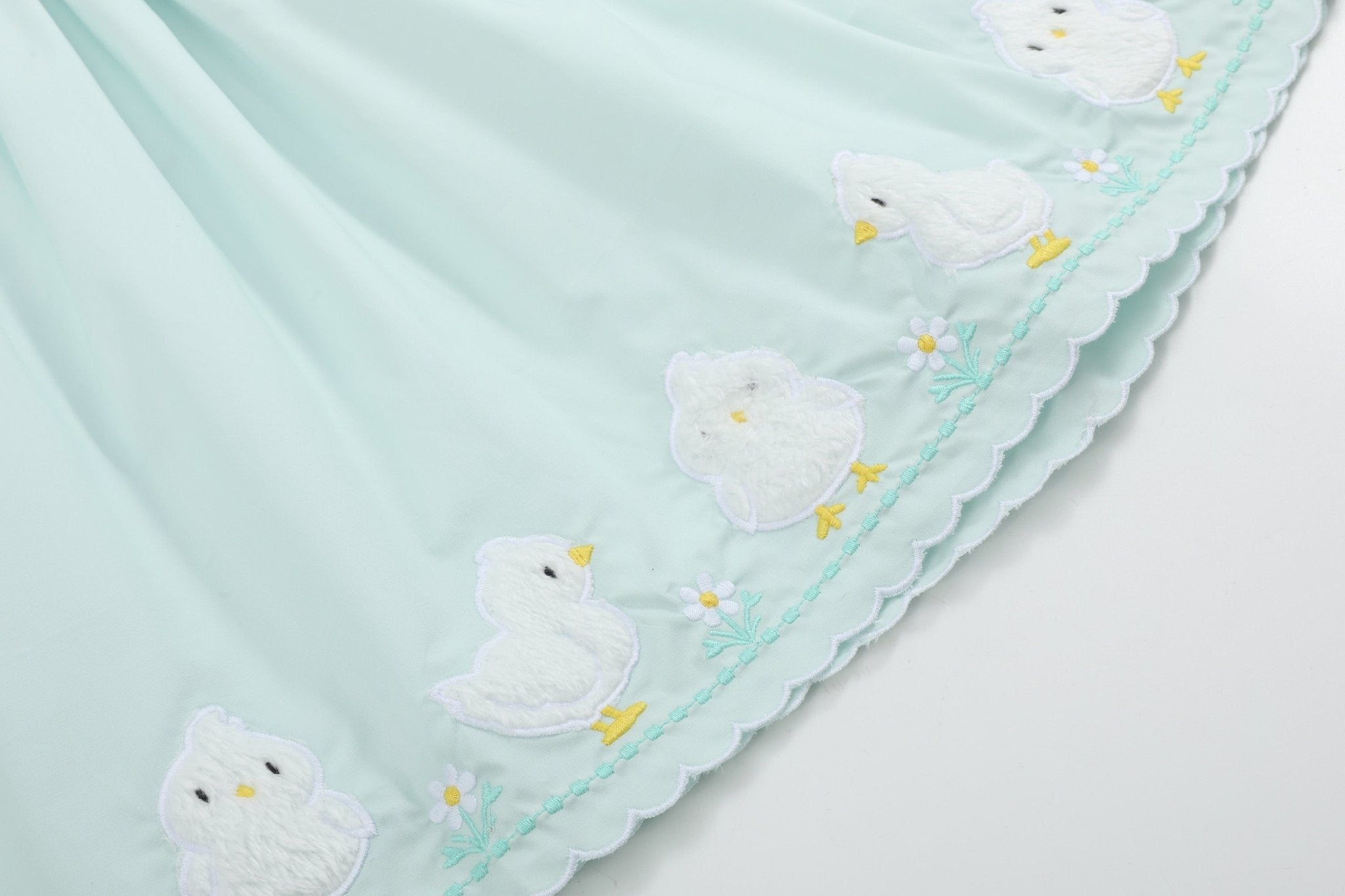 Misty Blue Fuzzy Chickies Dress