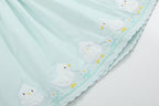 Misty Blue Fuzzy Chickies Dress