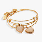 ALEX AND ANI | Mother & Daughter Heart Set of 2