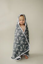 Muslin Hooded Towel - Blissfully Lavender BoutiqueMebie Baby
