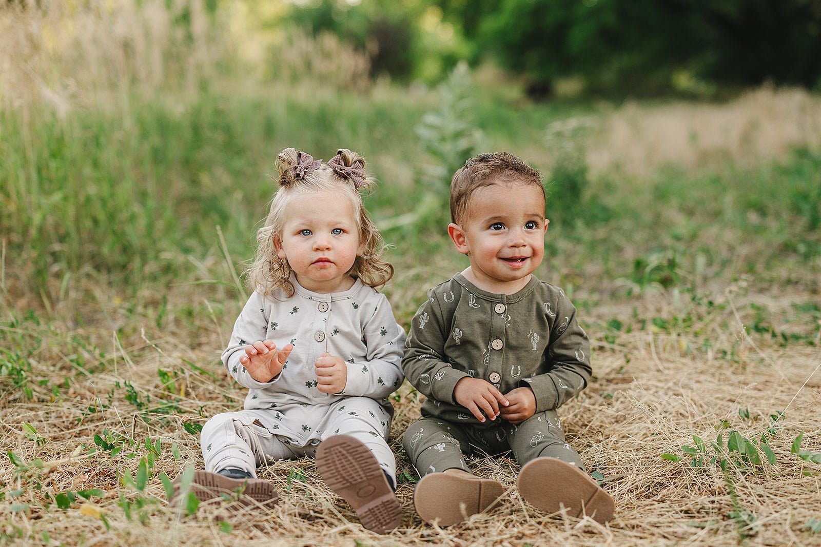 Nashville Long Sleeve Button Romper - Blissfully Lavender BoutiqueMebie Baby