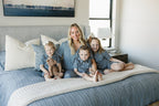 Navy Gingham Short Kids Pajama Set - Blissfully Lavender BoutiqueMebie Baby