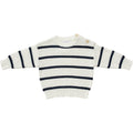 Navy Stripe Cotton Knit Sweater for Kids - Blissfully Lavender BoutiqueMebie Baby